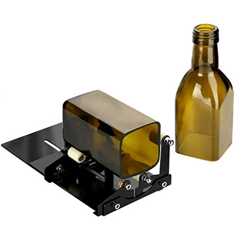 Beer Wine Kit - Glasflaschenschneider, quadratische & runde Flaschenschneidemaschine, Werkzeug