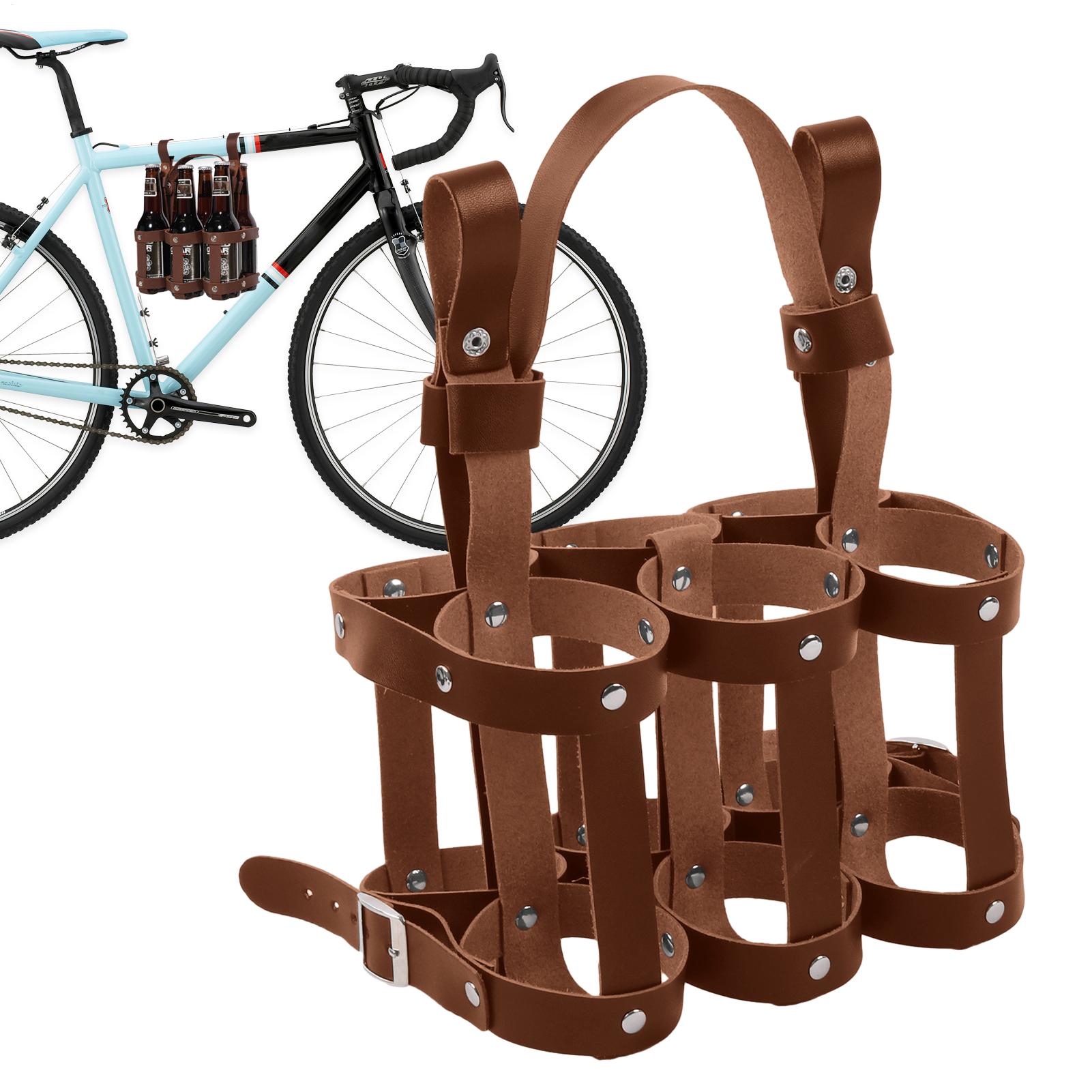Wine Beer Tour - Fahrrad-Bierhalter, Radfahren, Weinregal, auslaufsicheres Fahrrad-Weinregal für