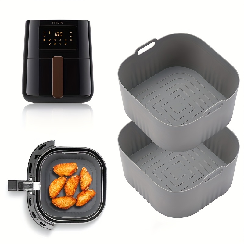 Philips Air Fryer Hd9252 - 2 Stück quadratische Air Fryer Silikon