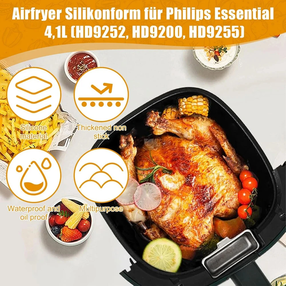 17 cm Silikon-Luftfritteusenfo – Philips Air Fryer Hd9252 Bewertung und Preis