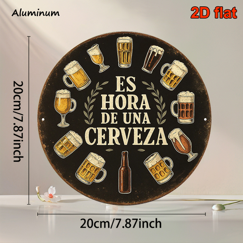1 Stück 2D Flaches Rundes Hora – Wine Beer Garden Bewertung und Preis