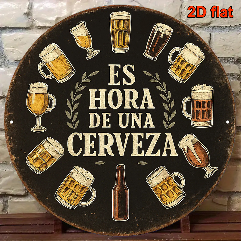 1 Stück 2D Flaches Rundes Hora – Wine Beer Garden Bewertung und Preis