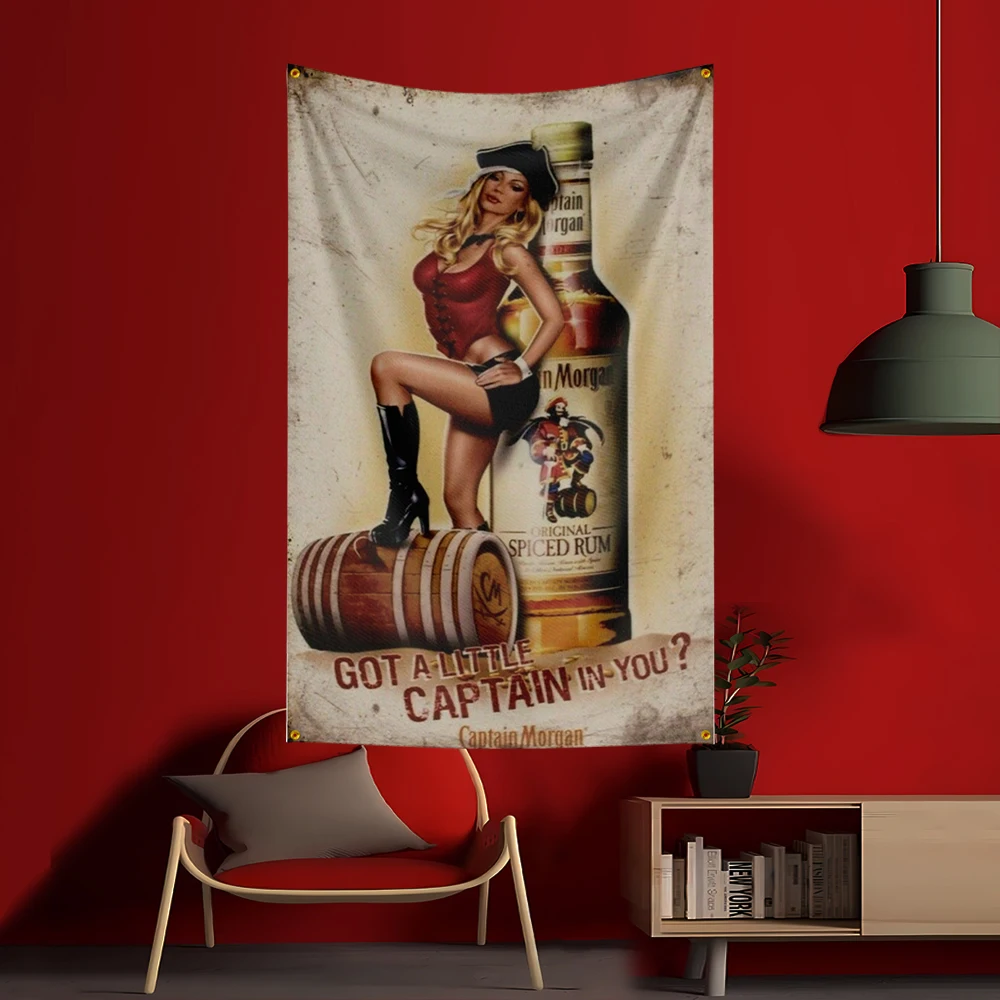 90X150CM C-Captain Morgans Rum – Wine Beer Garden Bewertung und Preis